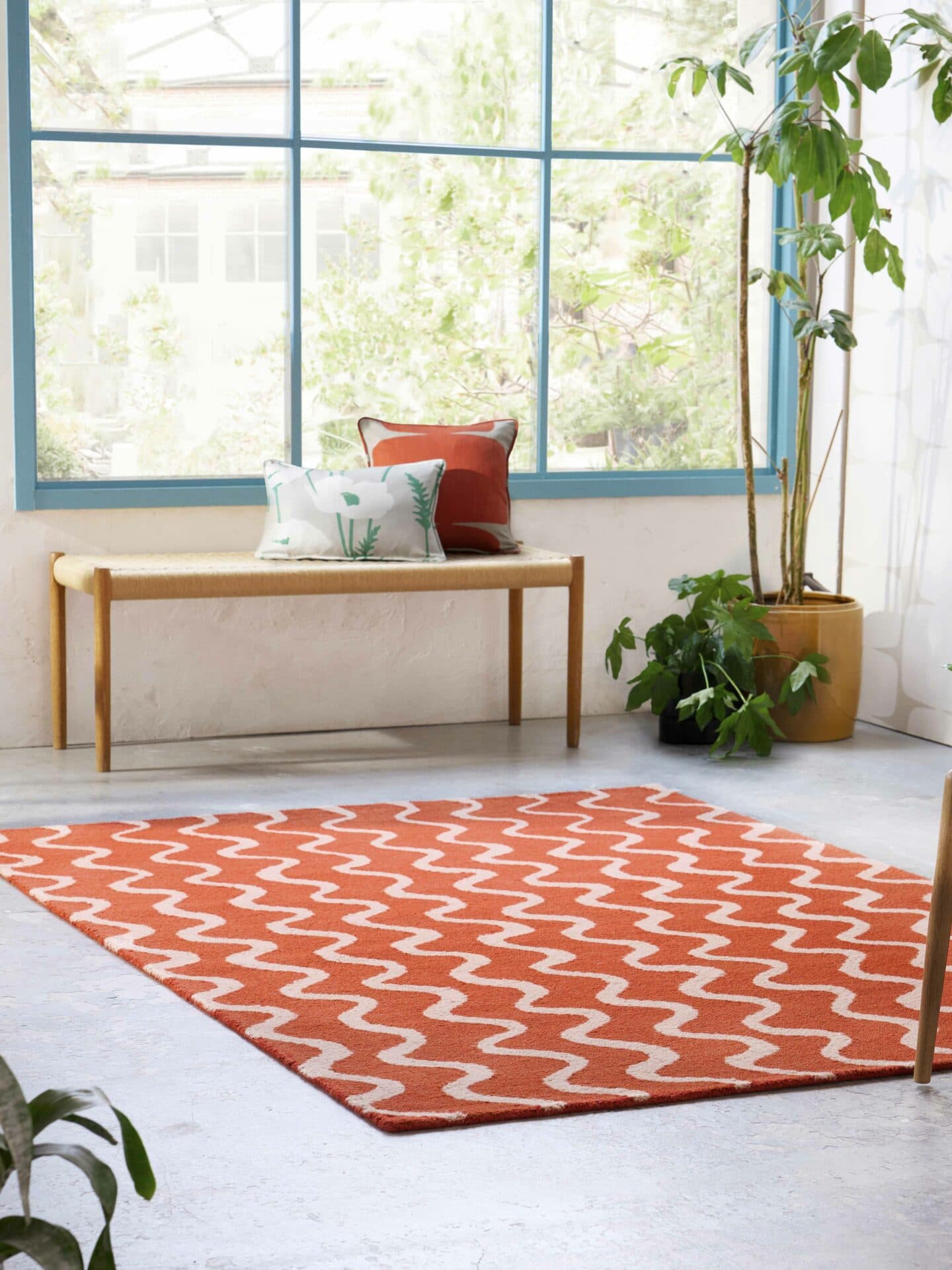 Rug Ribbon Coral, red, pink, 160x230 cm, wool, Scion Living - 377198