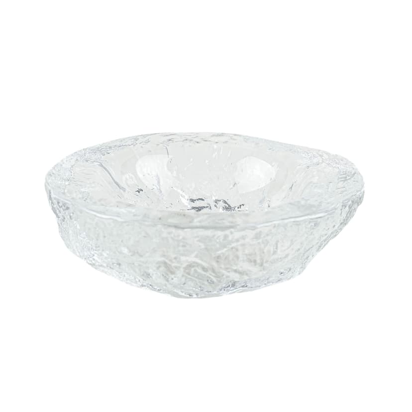 Decorative bowl, Kosta Boda, clear glass, Sweden, 1960s.