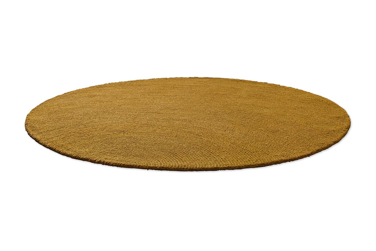 Dywan Decor Echo Ochre Round żółty 150x150, wełna, Brink&Campman - 378266
