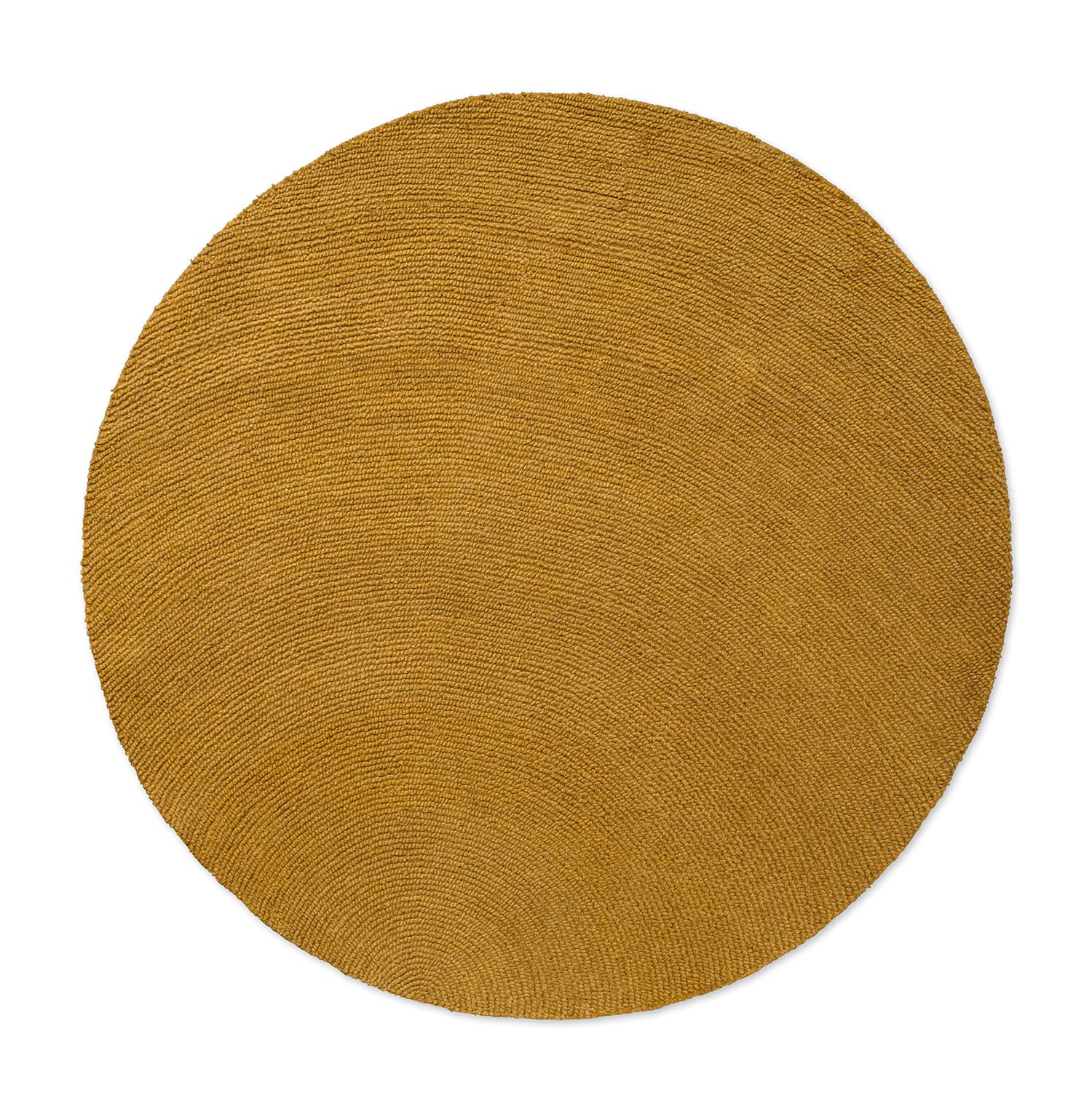 Dywan Decor Echo Ochre Round żółty 150x150, wełna, Brink&Campman