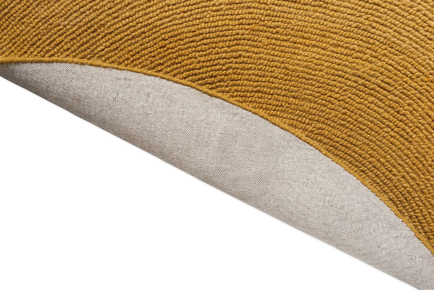 Dywan Decor Echo Ochre Round żółty 200x200, wełna, Brink&Campman - 378270