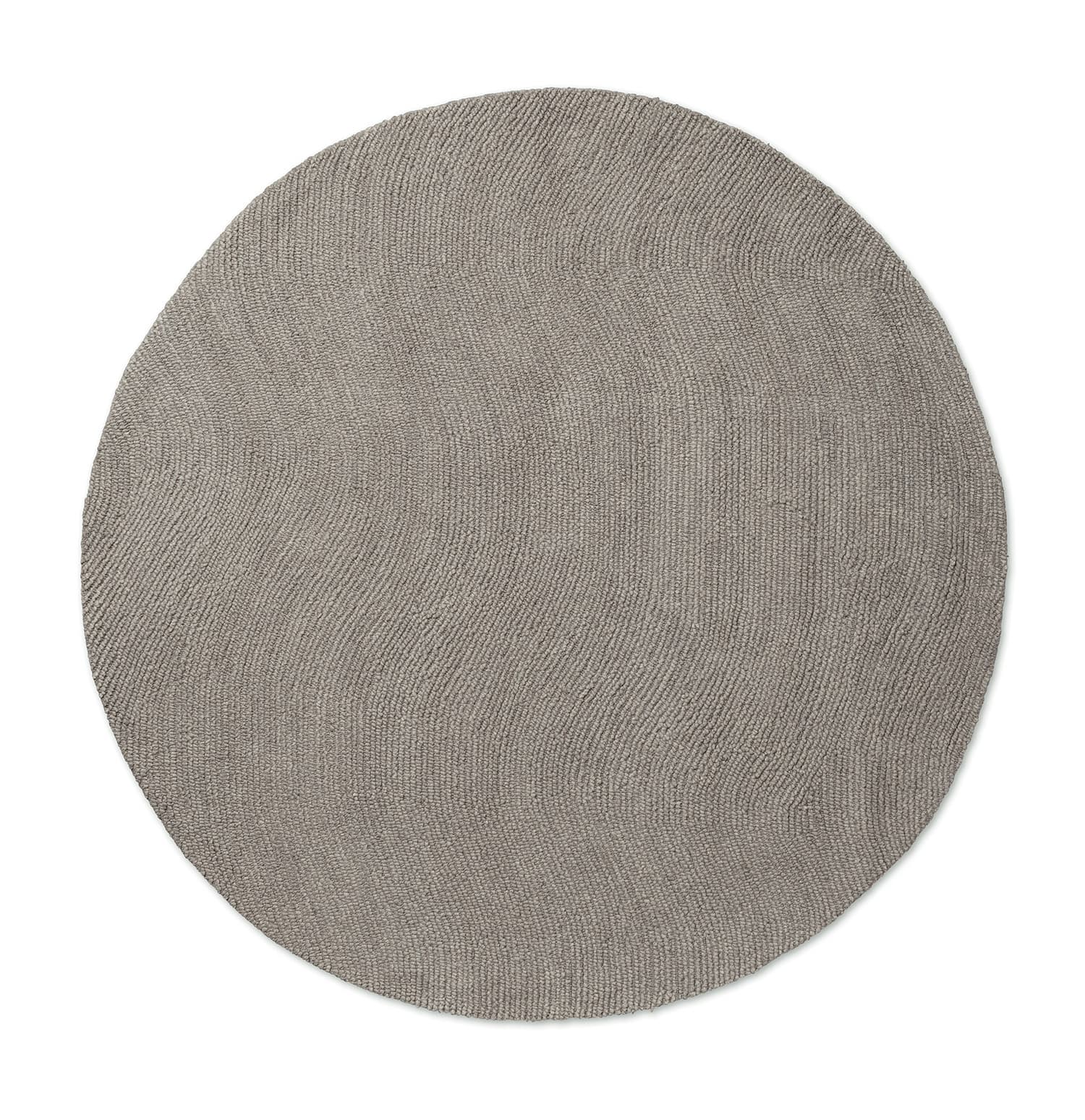 Rug Decor Echo Pebble Round grey 150x150, wool, Brink&Campman