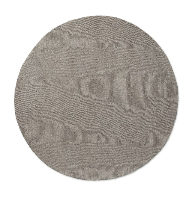 Rug Decor Echo Pebble Round grey 150x150, wool, Brink&Campman - DIMENSION