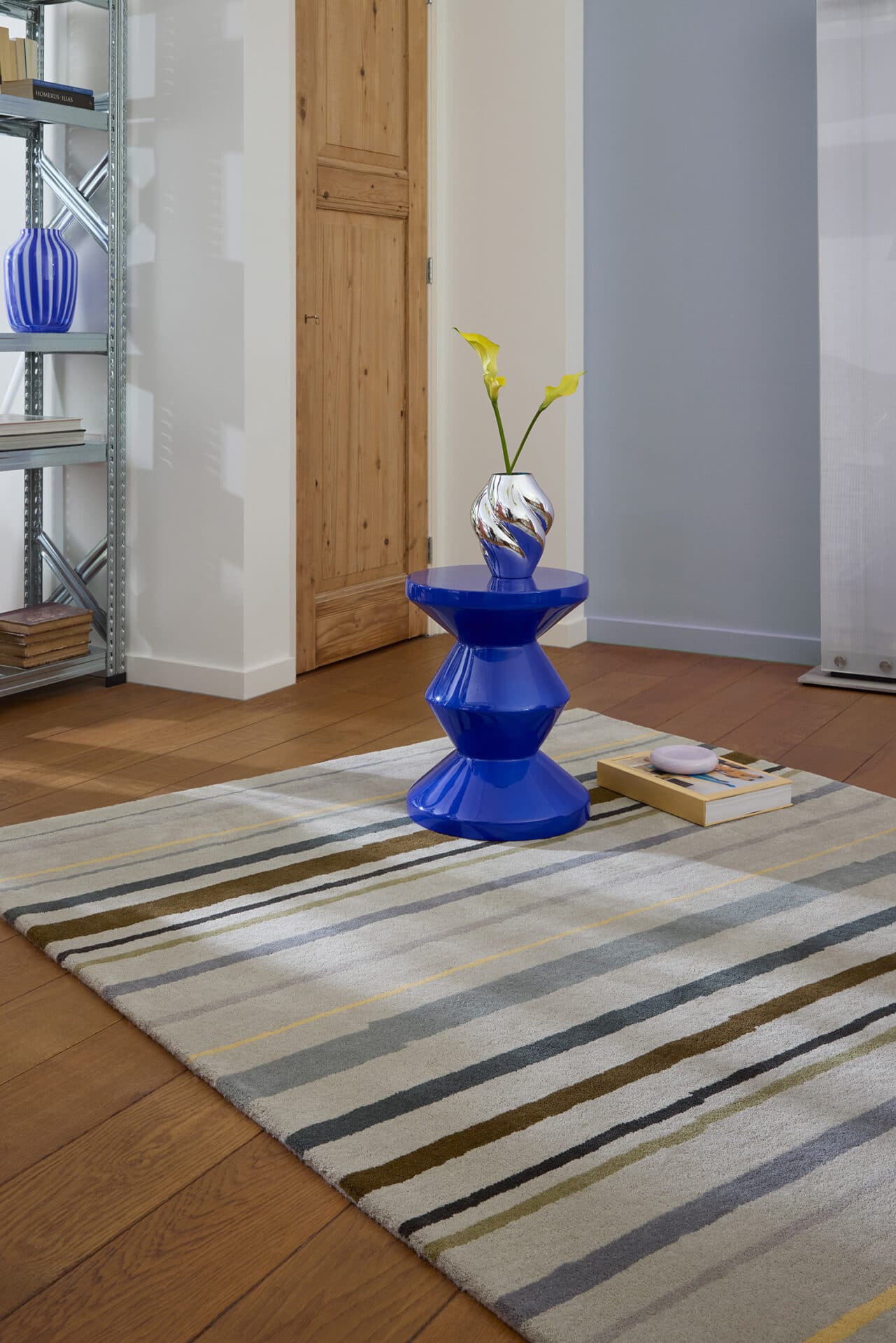 Rug Decor Shift Steel Metal grey 250x350, wool, Brink&Campman - 378322