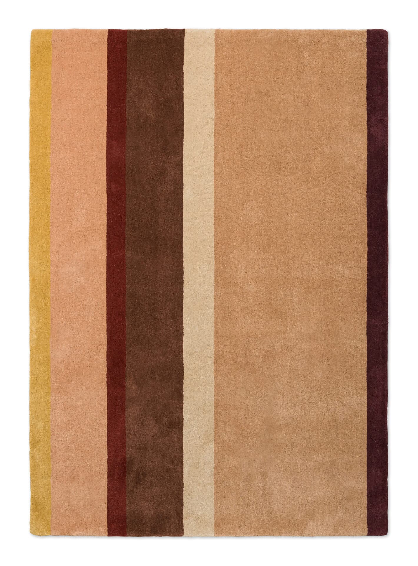Rug Decor Linear Ruby beige, brown 140x200, wool, Brink&Campman