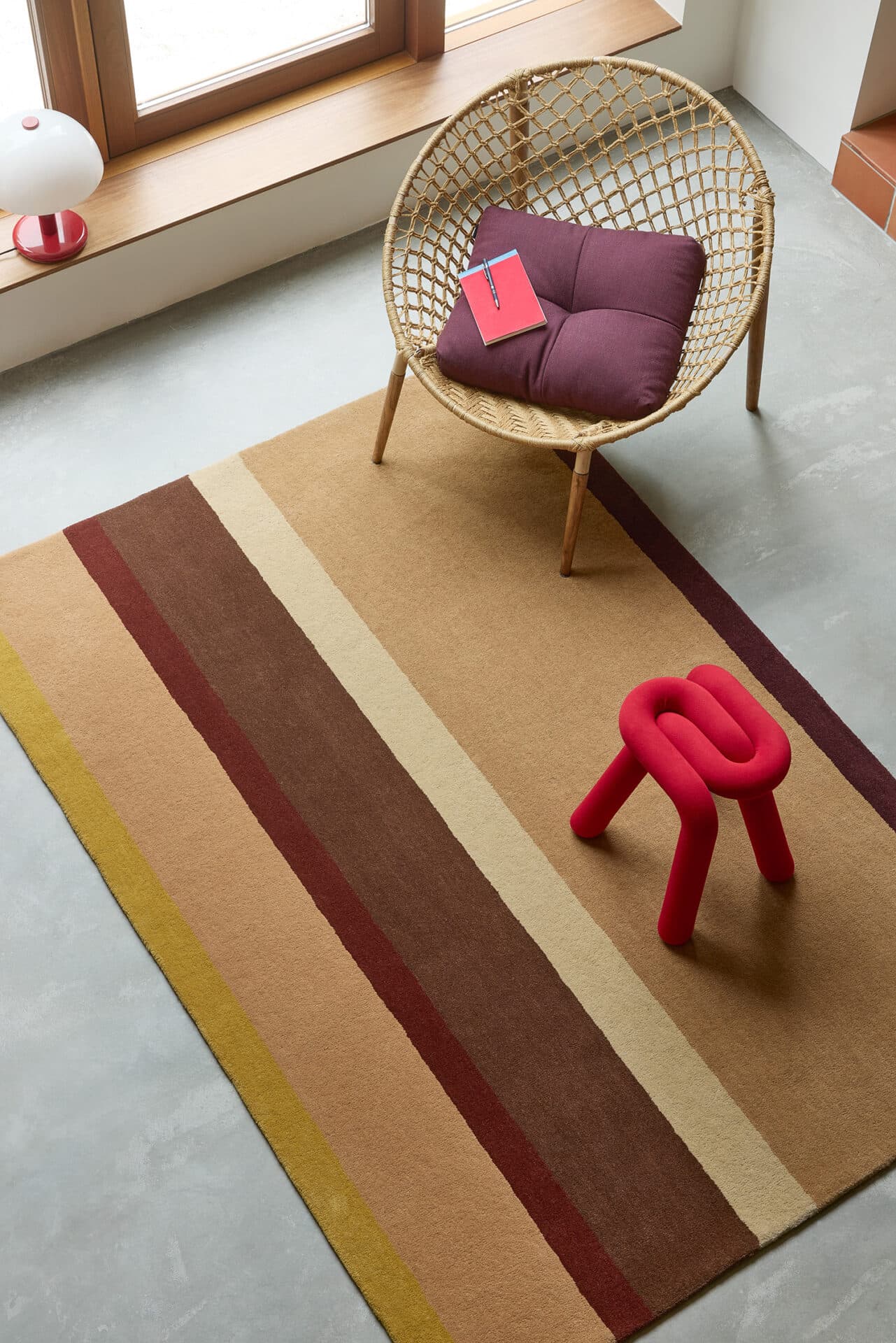 Rug Decor Linear Ruby beige, brown 160x230, wool, Brink&Campman - 378382