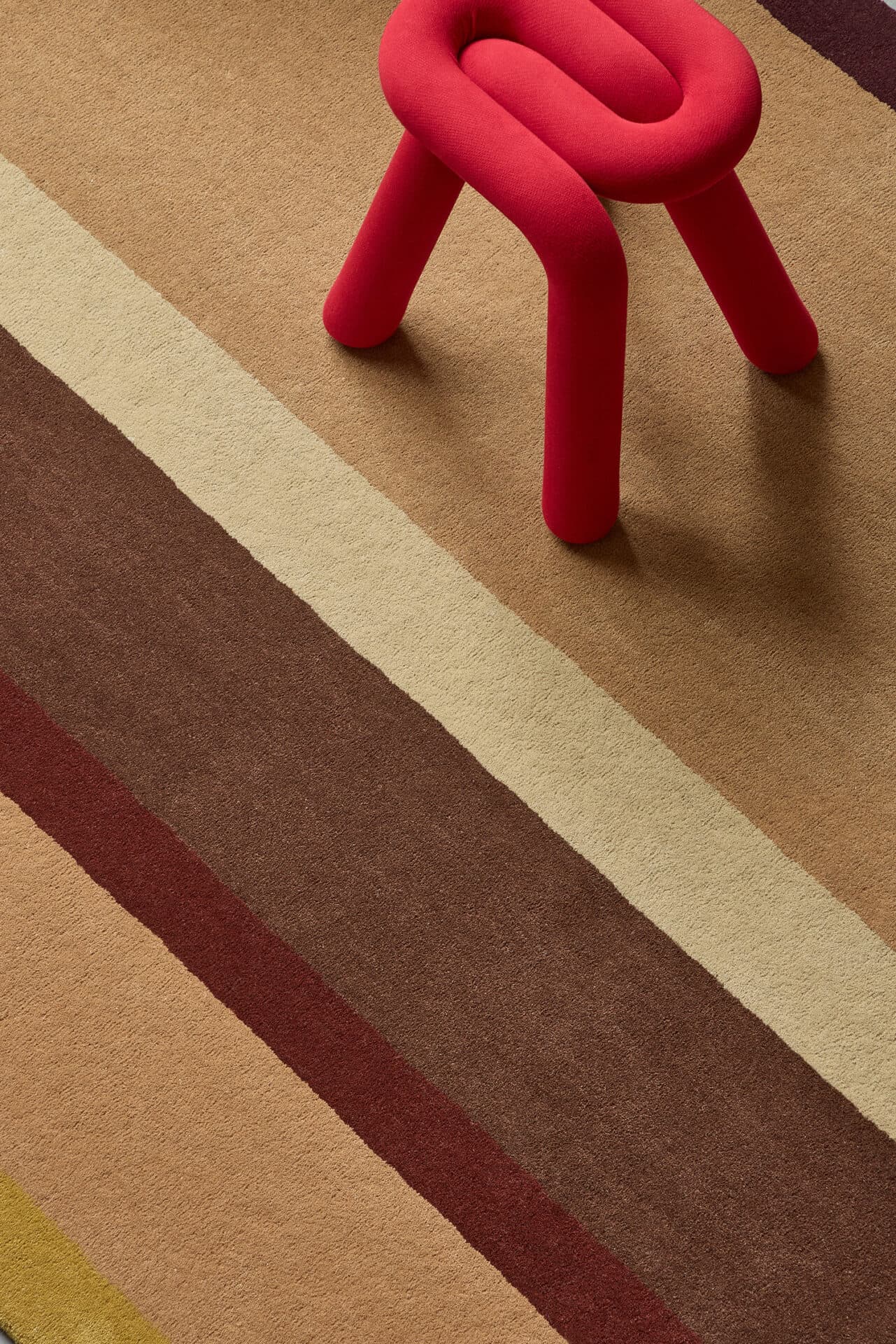 Rug Decor Linear Ruby beige, brown 200x280, wool, Brink&Campman - 378389