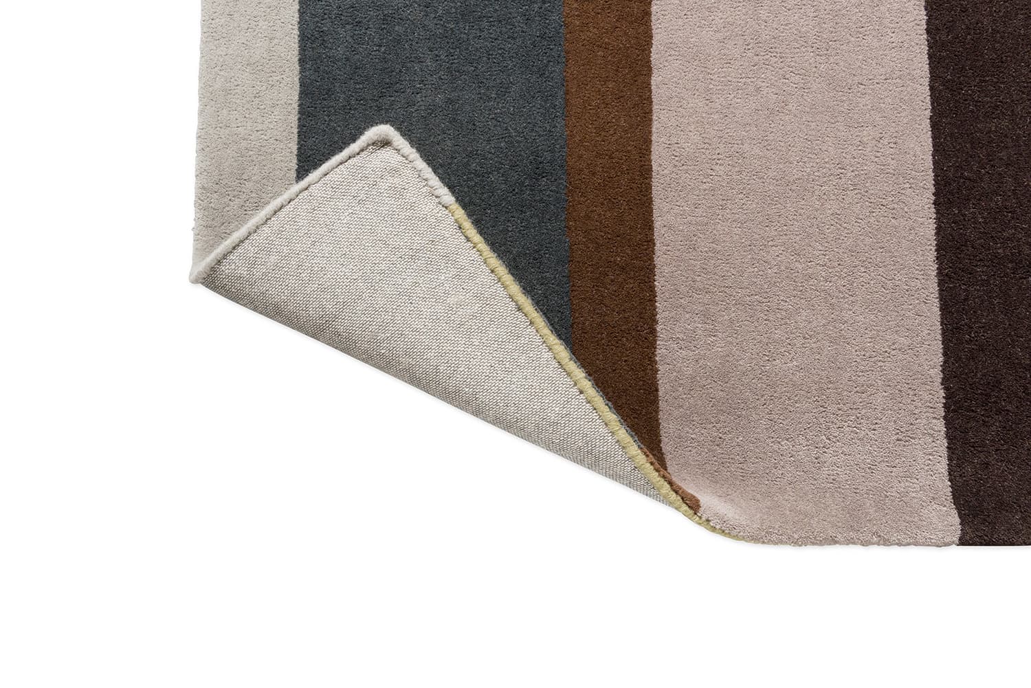 Rug Decor Linear Retro brown, olive 140x200, wool, Brink&Campman - 378402