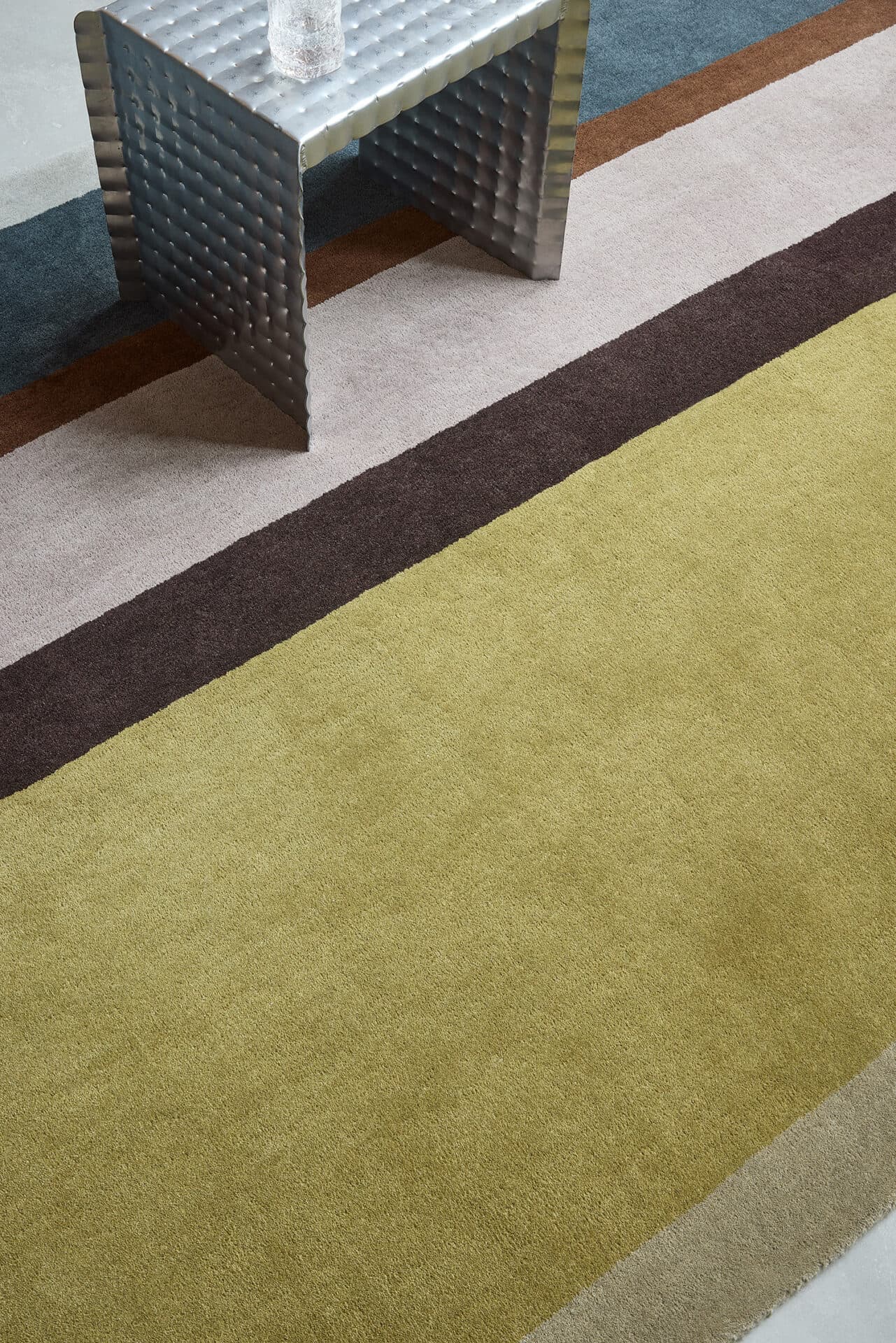 Rug Decor Linear Retro brown, olive 200x280, wool, Brink&Campman - 378413