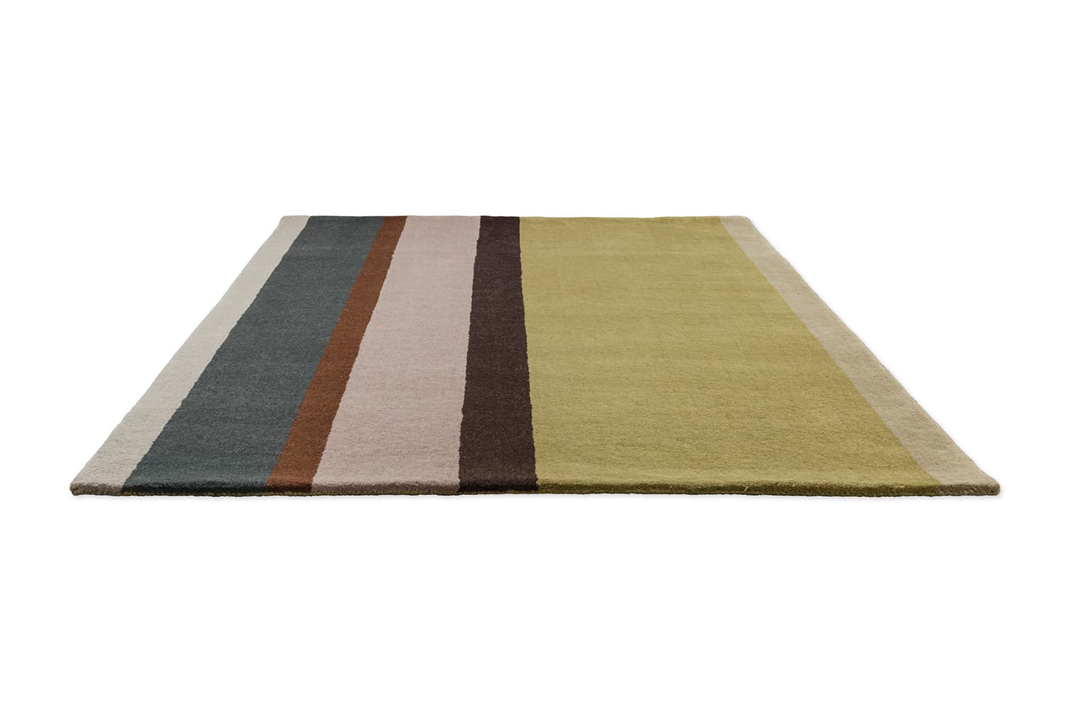 Rug Decor Linear Retro brown, olive 200x280, wool, Brink&Campman - 378416