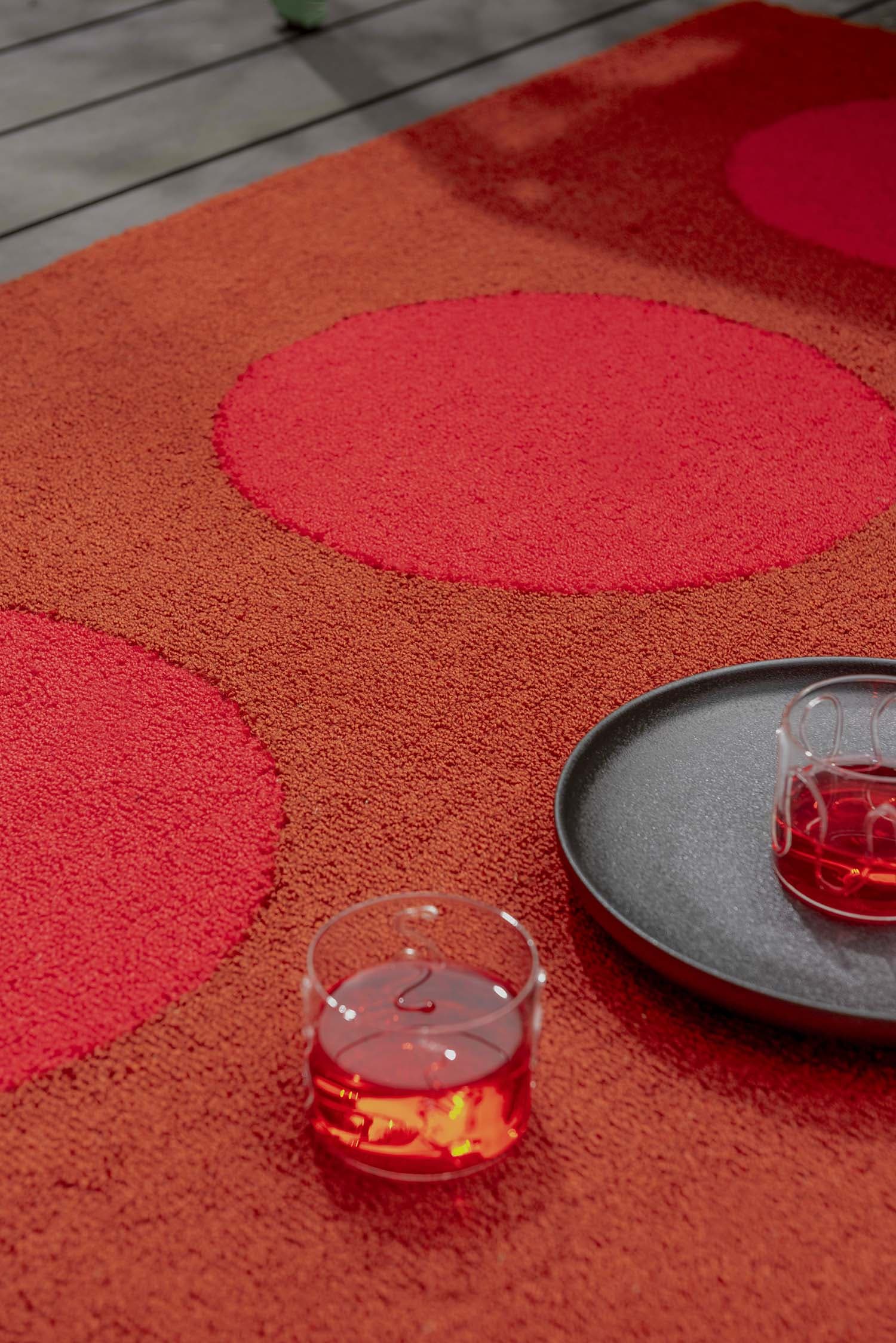 Dywan Festival Dots Red czerwony 140x200, Brink&Campman - 379051