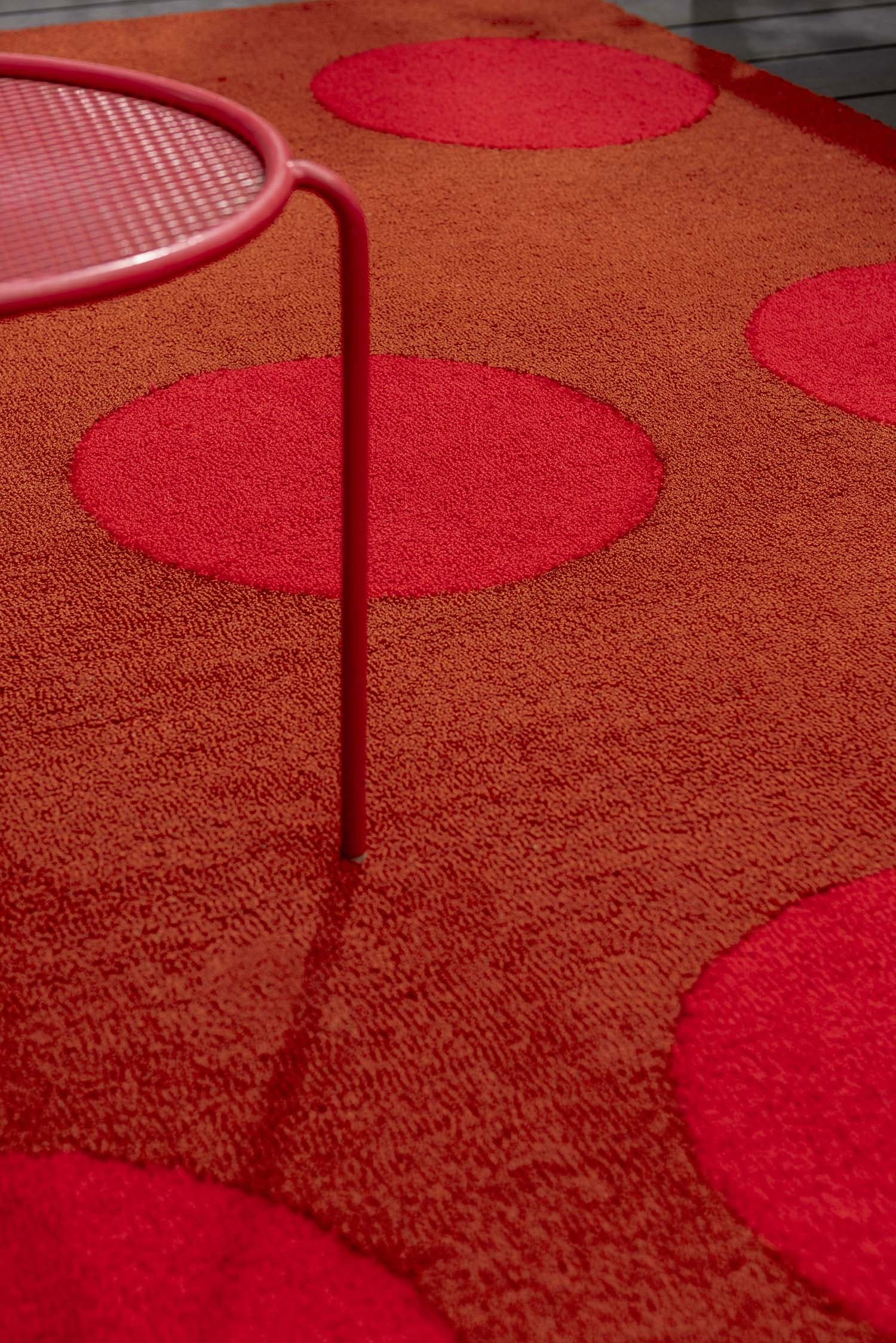 Dywan Festival Dots Red czerwony 250x350, Brink&Campman - 379070
