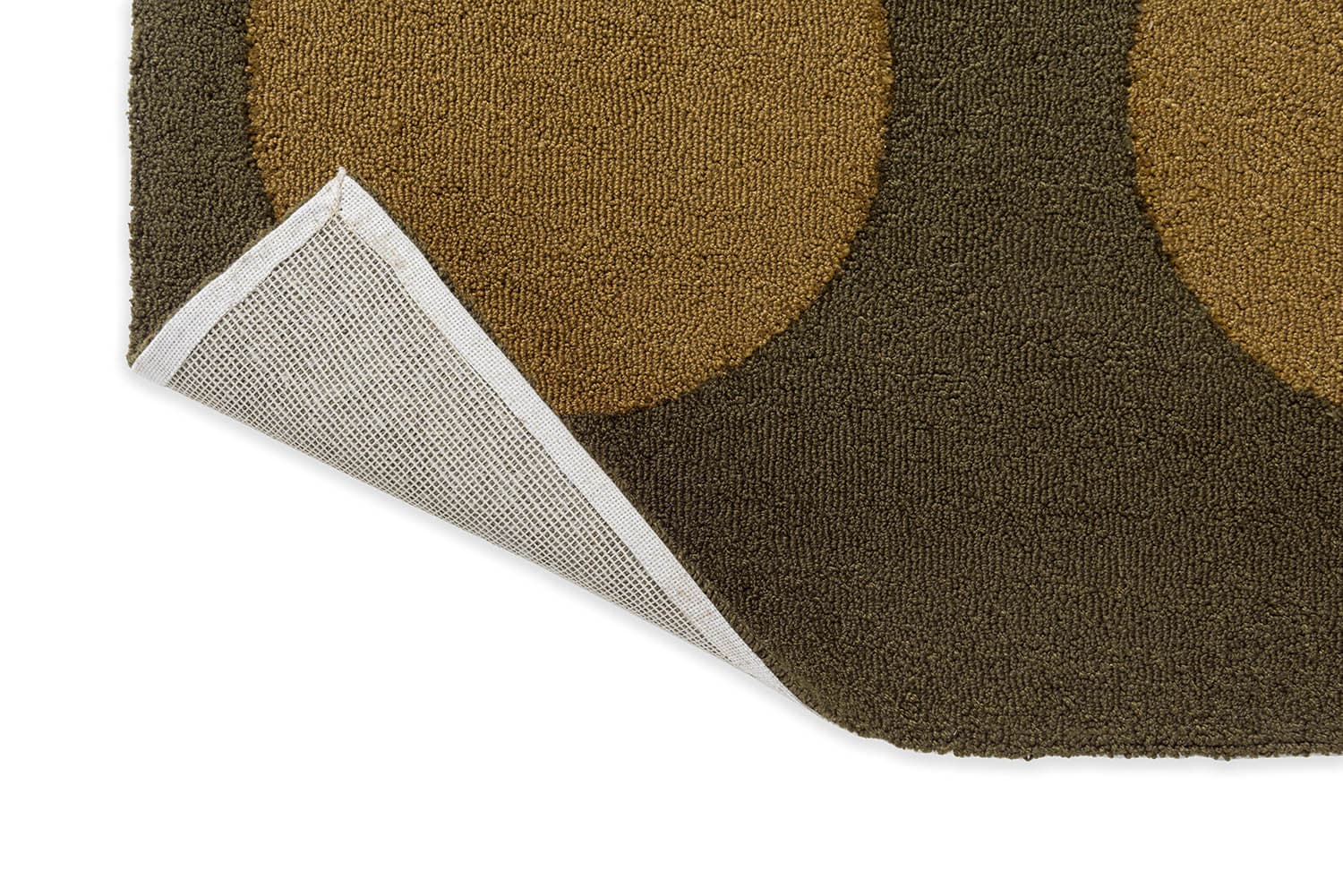 Dywan Festival Dots Olive Green oliwkowy, zielony 140x200, Brink&Campman - 379078