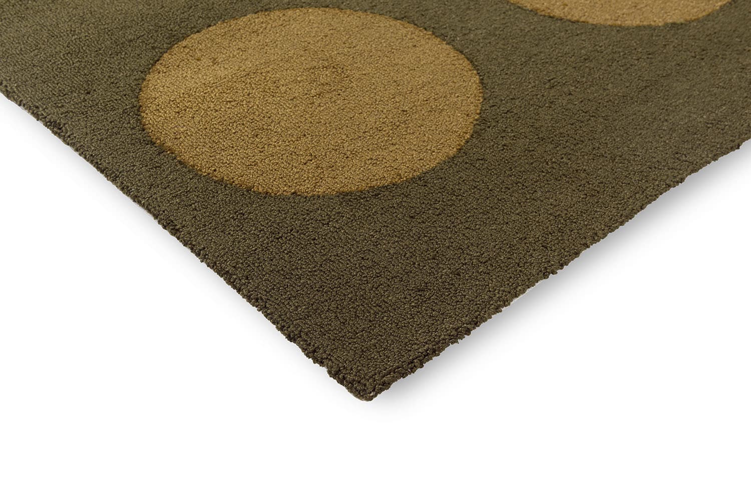 Dywan Festival Dots Olive Green oliwkowy, zielony 140x200, Brink&Campman - 379077