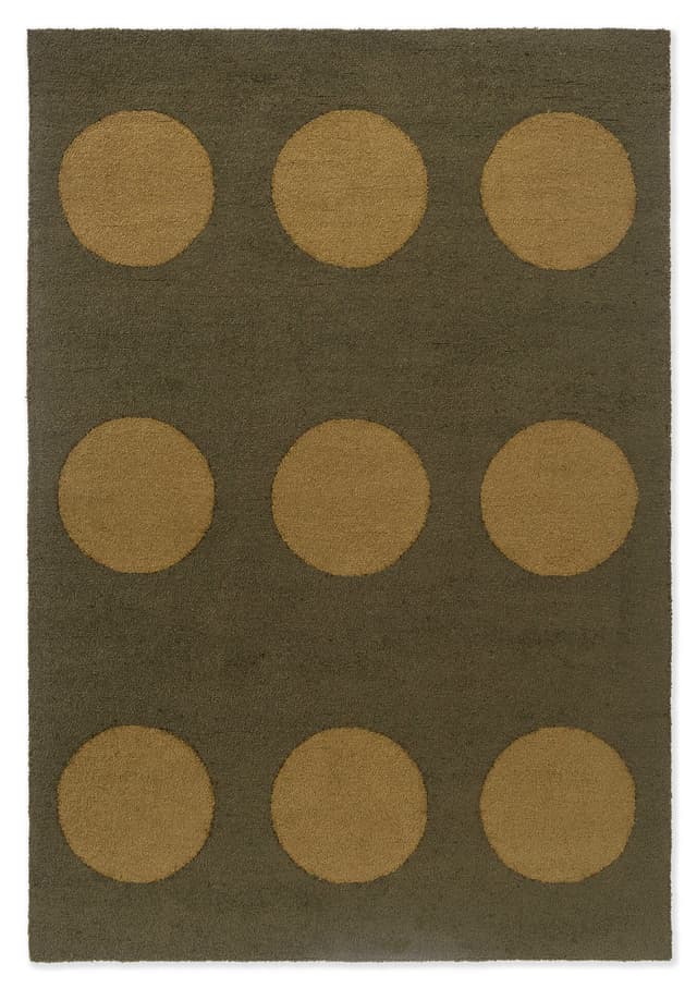 Dywan Festival Dots Olive Green oliwkowy, zielony 250x350, Brink&Campman - WYMIARY