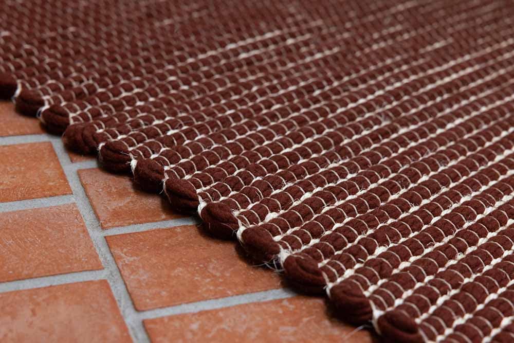Rug Frame Brick brown 170x240, sisal, wool, Brink&Campman - 379413