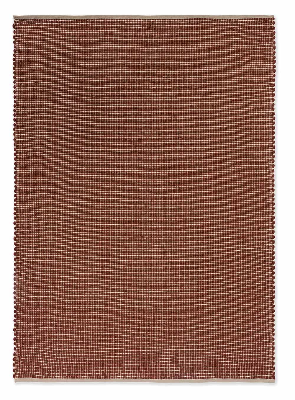 Rug Frame Brick brown 250x350, sisal, wool, Brink&Campman