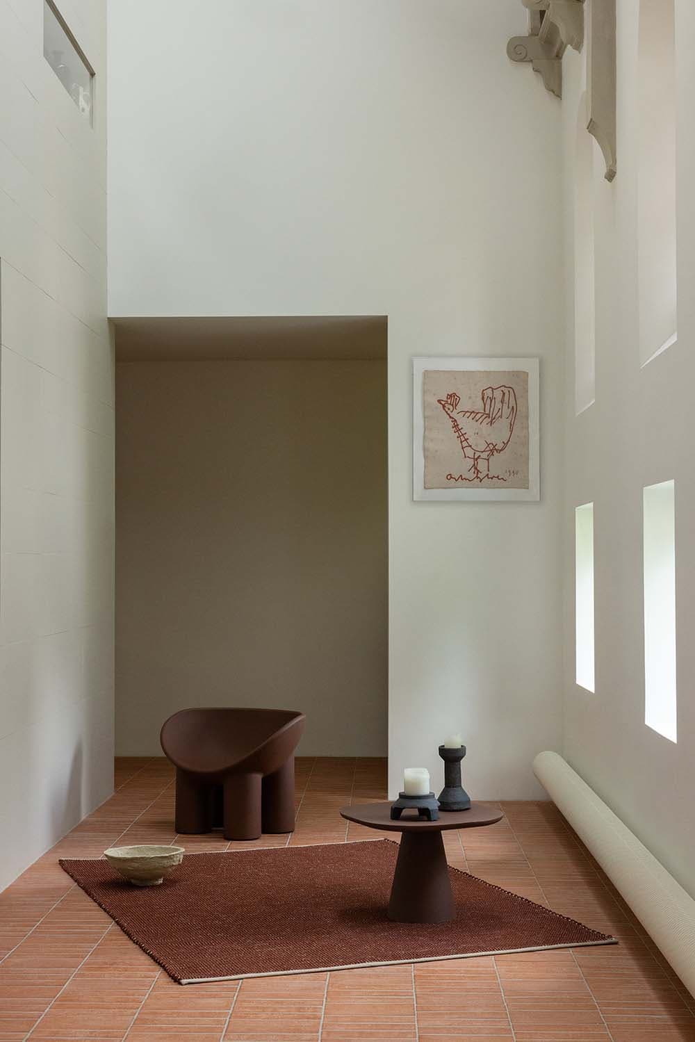 Rug Frame Brick brown 250x350, sisal, wool, Brink&Campman - 379424