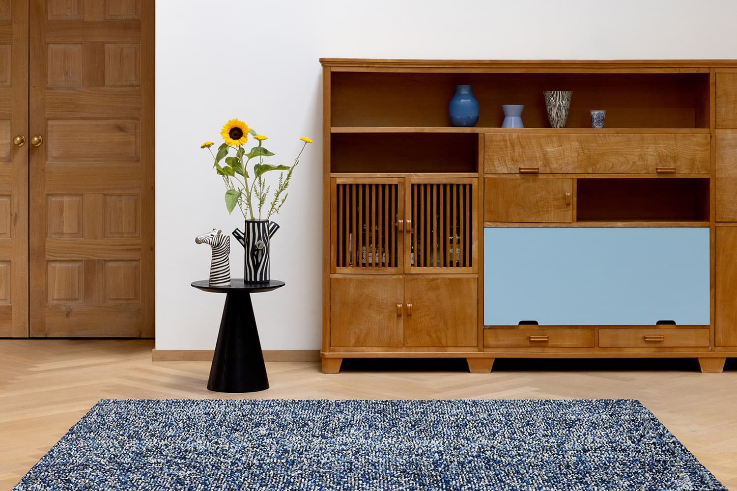 Rug Pop Art True Blue blue 200x280, wool, Brink&Campman - 379533