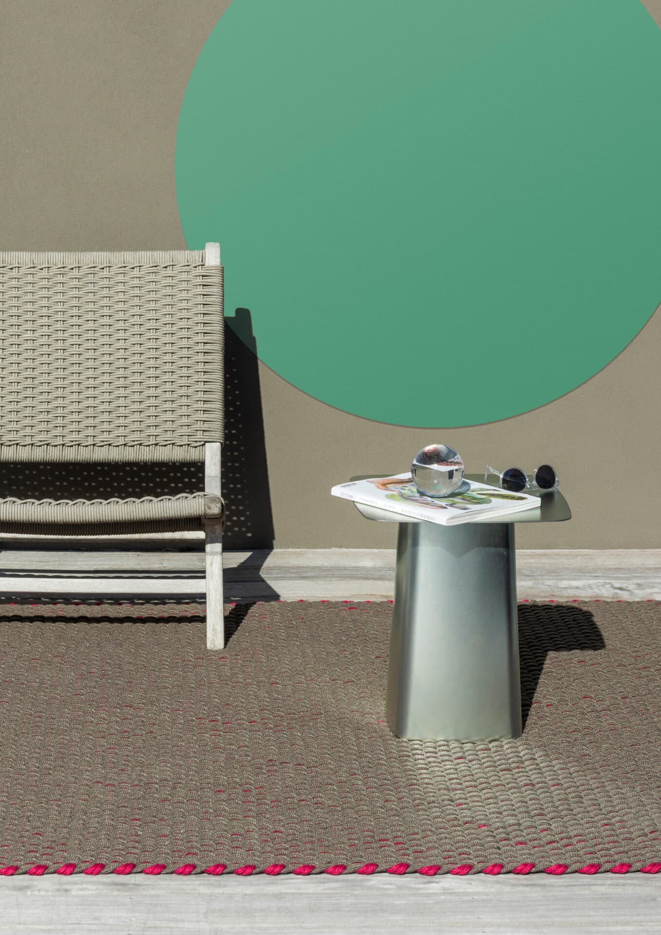 Dywan Lace Tricolore Thyme - Grey - Pikn pomarańczowy 140x200, Brink&Campman - 380137