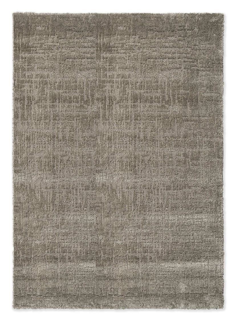 Rug Twinset Urban Shiitake grey 140x200, tencel, wool, Brink&Campman