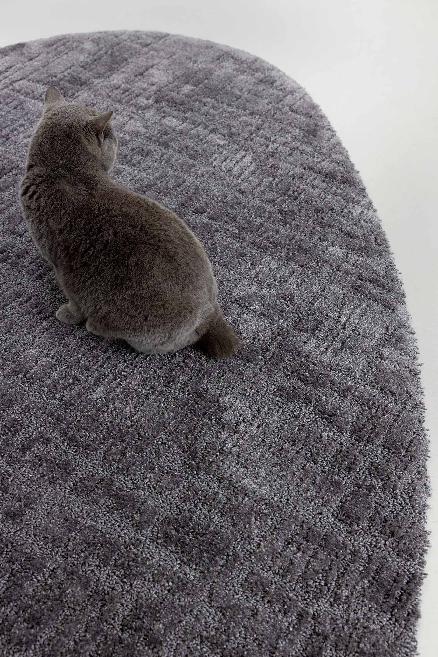Rug Twinset Urban Graphite grey 140x200, tencel, wool, Brink&Campman - 380406