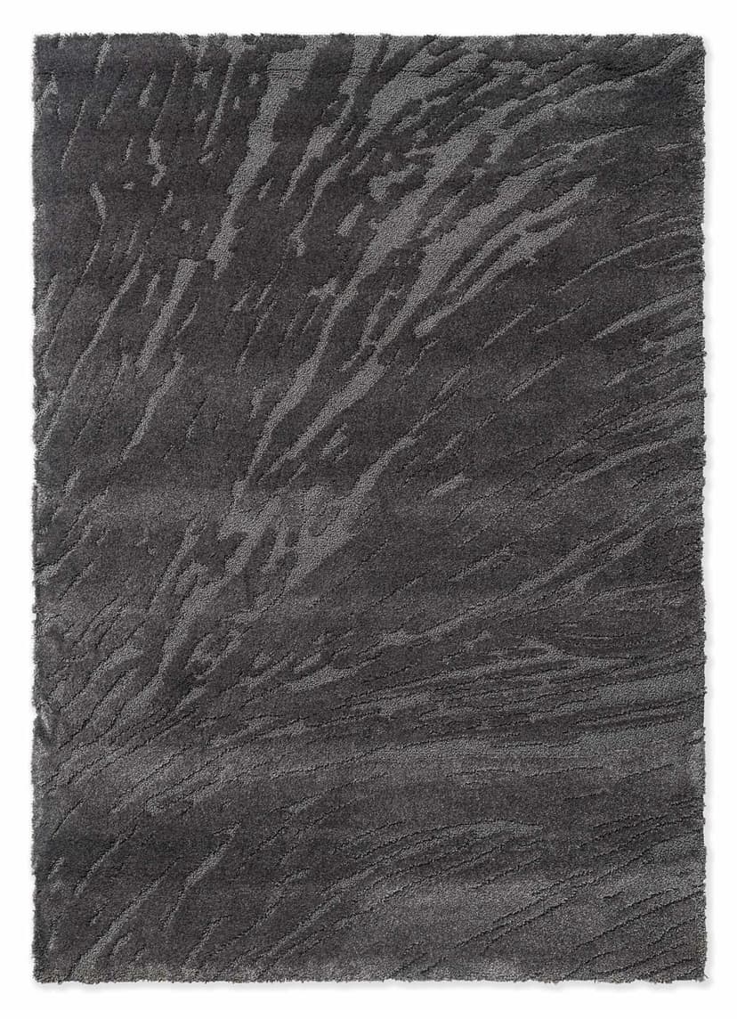 Rug Twinset Shore Graphite grey 140x200, tencel, wool, Brink&Campman