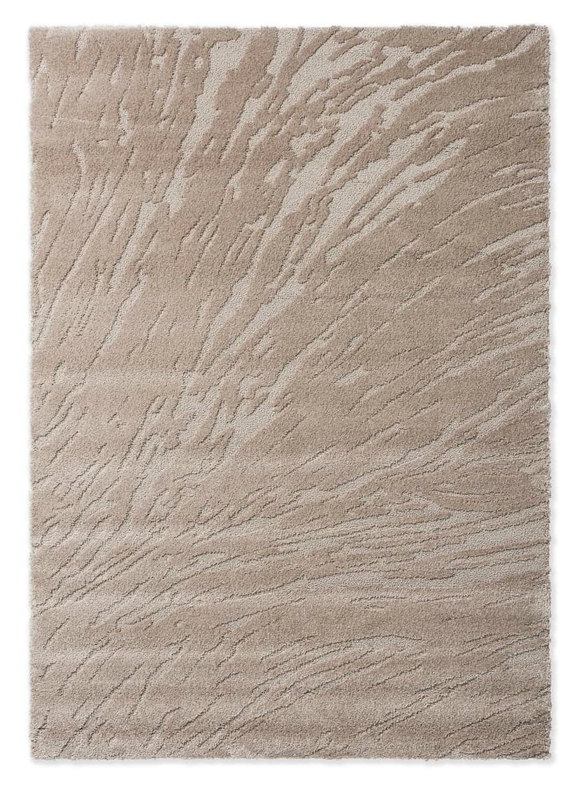 Rug Twinset Shore Taupe beige 140x200, tencel, wool, Brink&Campman