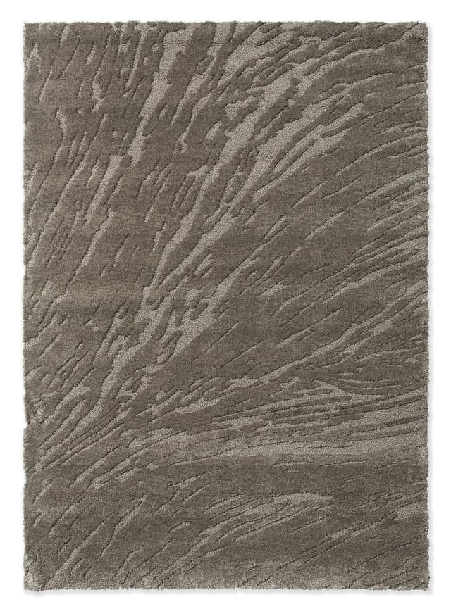 Rug Twinset Shore Shiitake grey 250x350, tencel, wool, Brink&Campman - DIMENSION