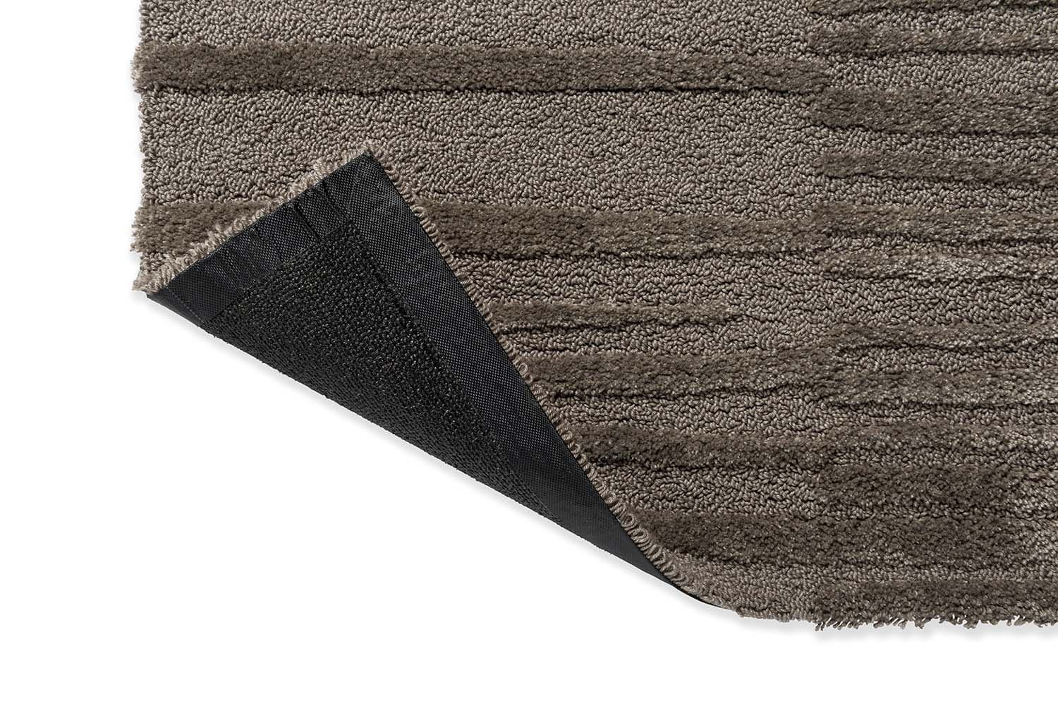 Rug Twinset Terrain Shiitake grey 140x200, tencel, wool, Brink&Campman - 380602