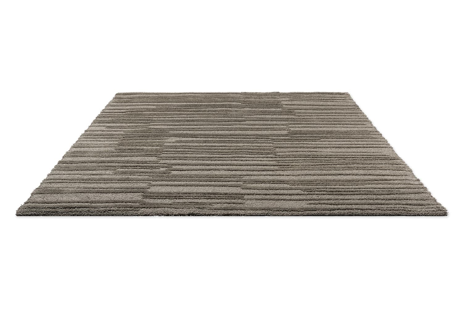 Rug Twinset Terrain Shiitake grey 140x200, tencel, wool, Brink&Campman - 380604