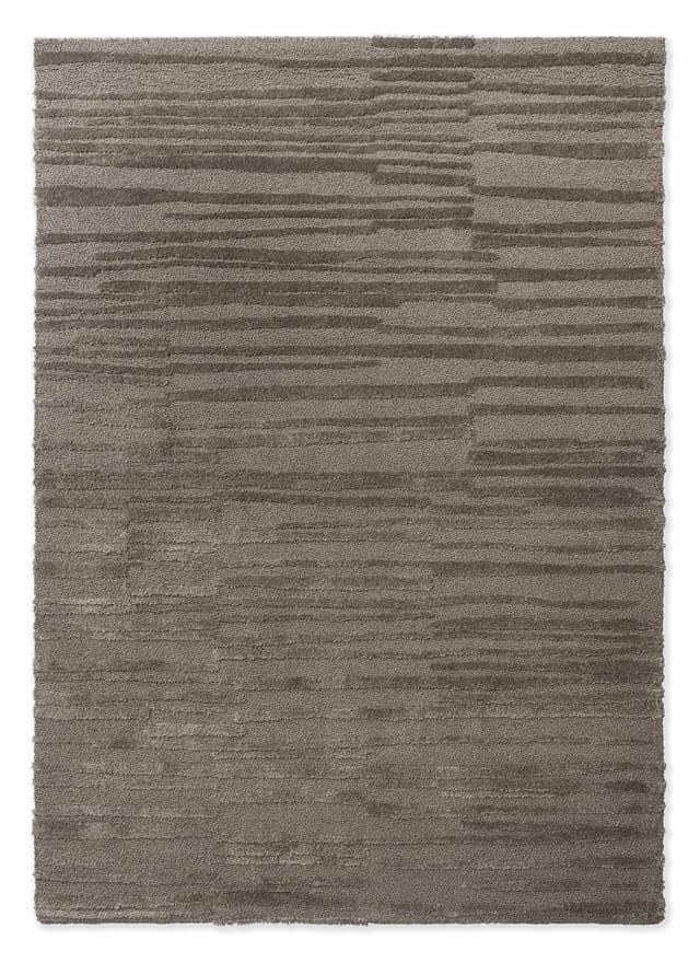 Rug Twinset Terrain Shiitake grey 140x200, tencel, wool, Brink&Campman - DIMENSION