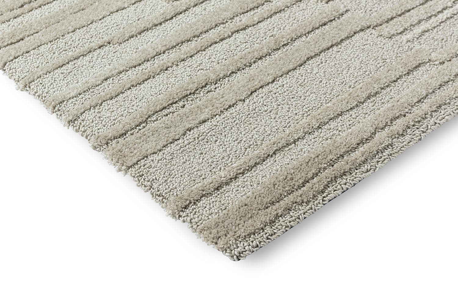 Rug Twinset Terrain Silver grey, beige, silver 170x240, tencel, wool, Brink&Campman - 380661