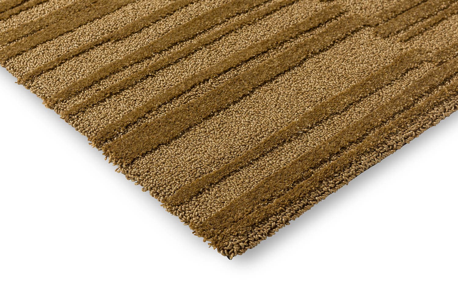 Rug Twinset Terrain Golden brown 250x350, tencel, wool, Brink&Campman - 380727