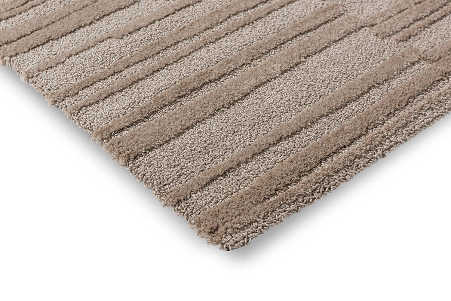 Dywan Twinset Terrain Taupe beżowy 140x200, tencel, wełna, Brink&Campman - 380747