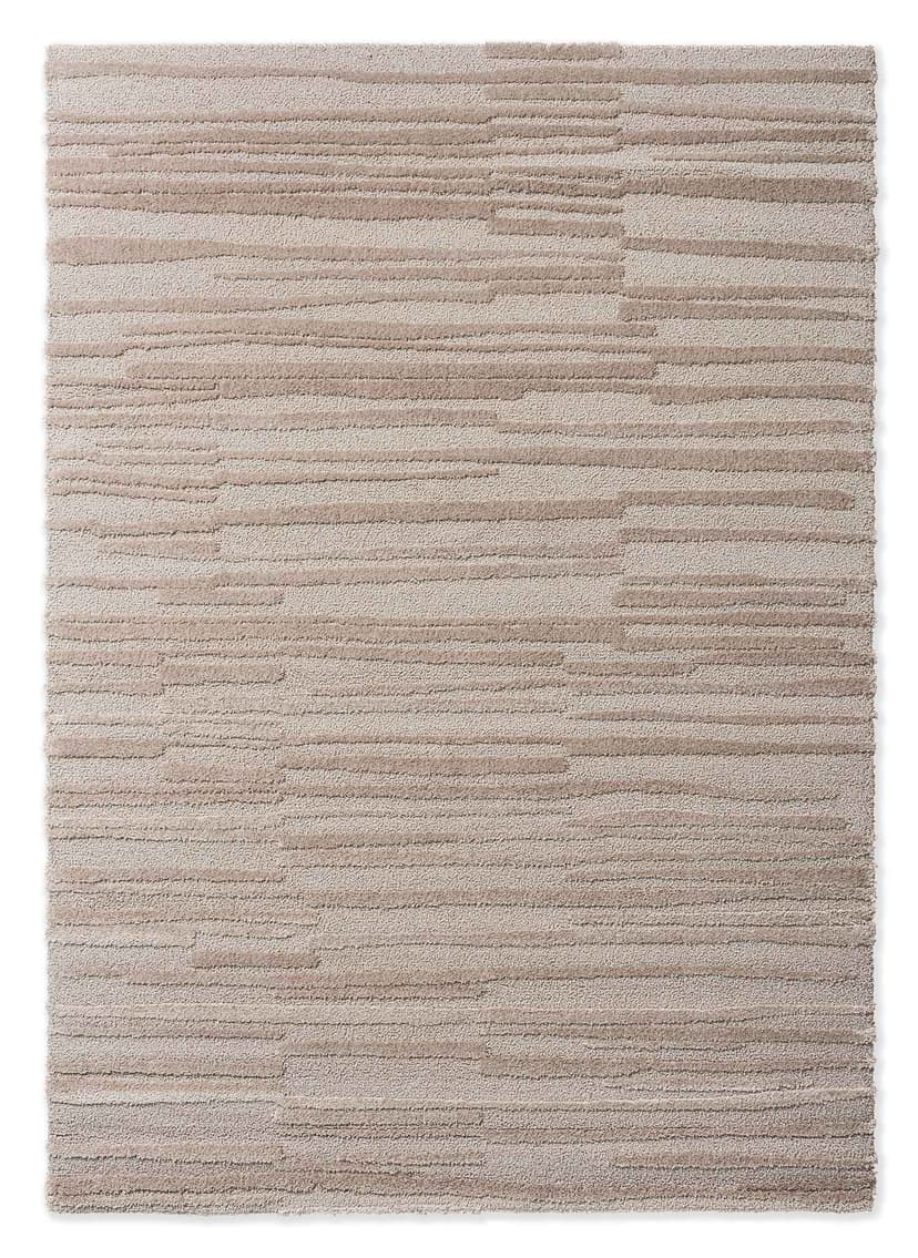 Rug Twinset Terrain Taupe beige 140x200, tencel, wool, Brink&Campman