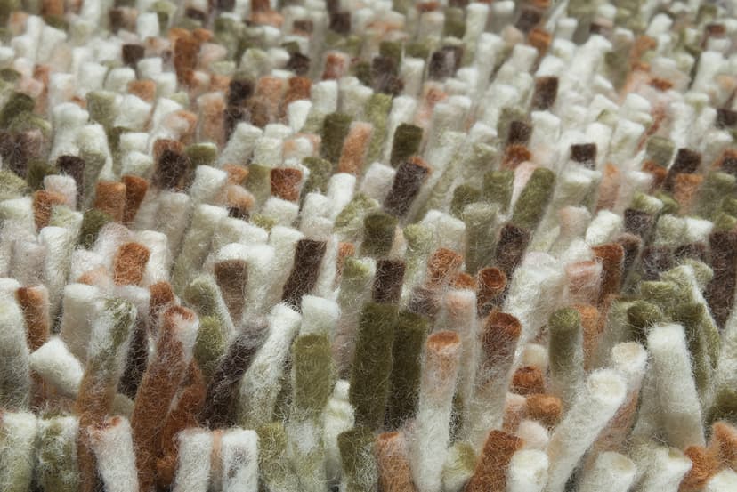 Rug Rocks Pumpkin 140x200, wool, Brink&Campman