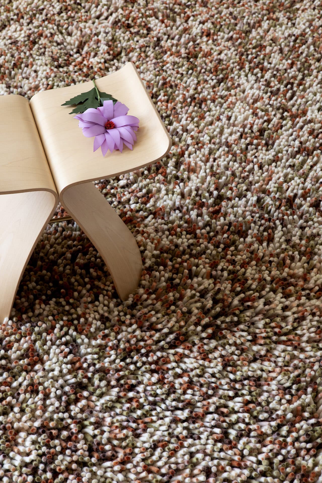Rug Rocks Pumpkin 250x350, wool, Brink&Campman - 380836