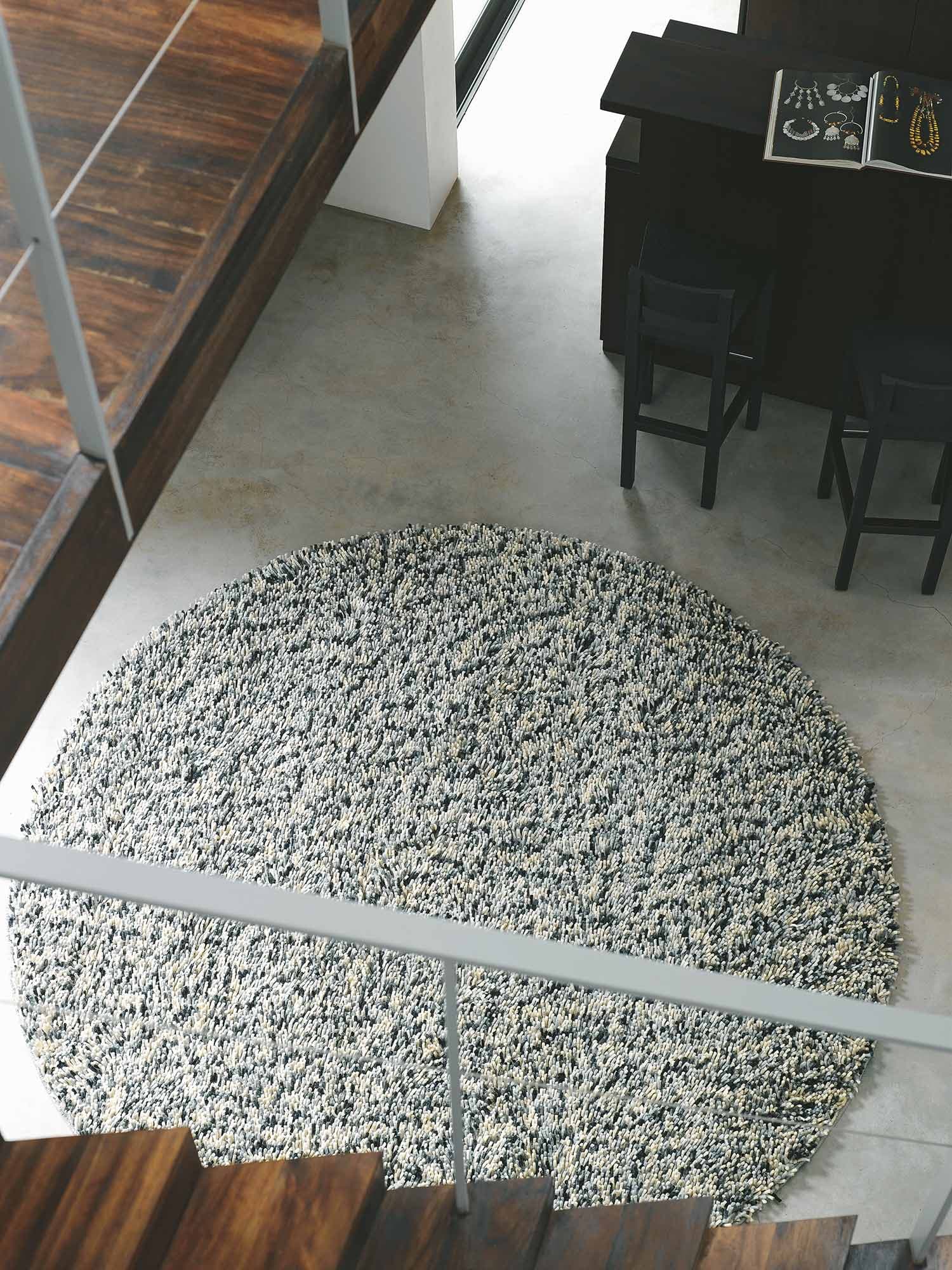 Rug Rocks Frost grey 250x350, wool, Brink&Campman - 380877
