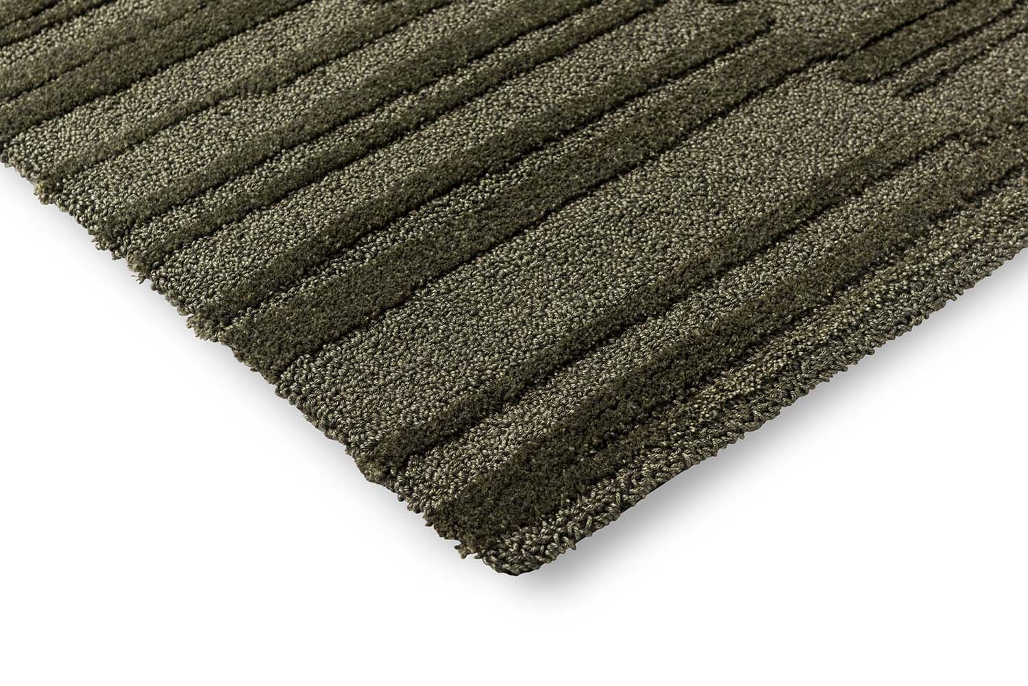 Dywan Twinset Terrain Olive zielony 200x300, tencel, wełna, Brink&Campman - 380903