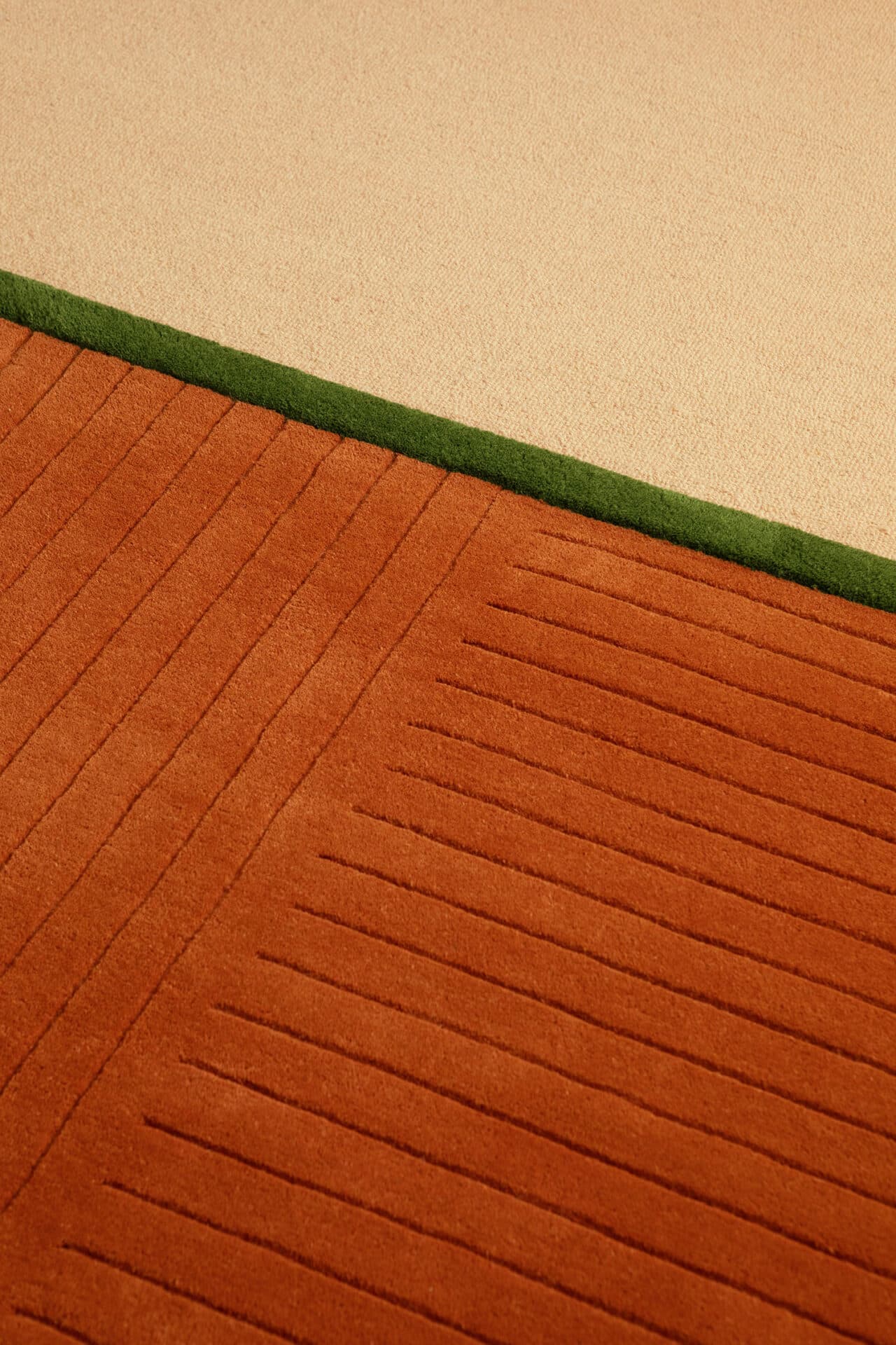 Rug Decor Rhythm orange 140x200, wool, Brink&Campman - 381024