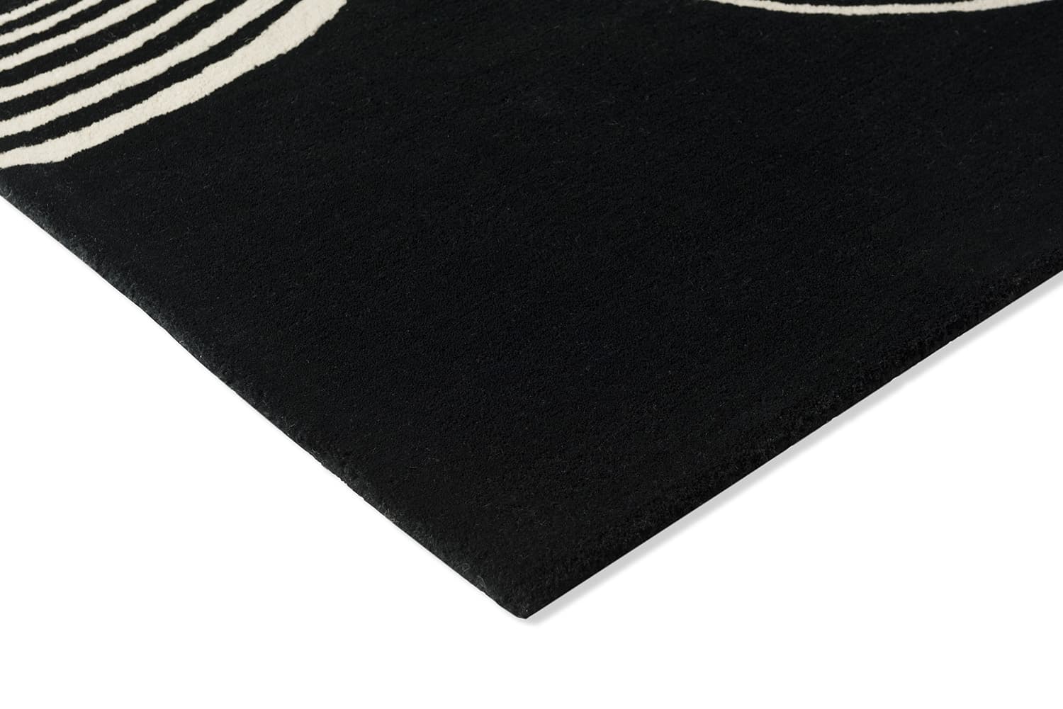 Rug Decor Flow Caviar black 140x200, wool, Brink&Campman - 381050