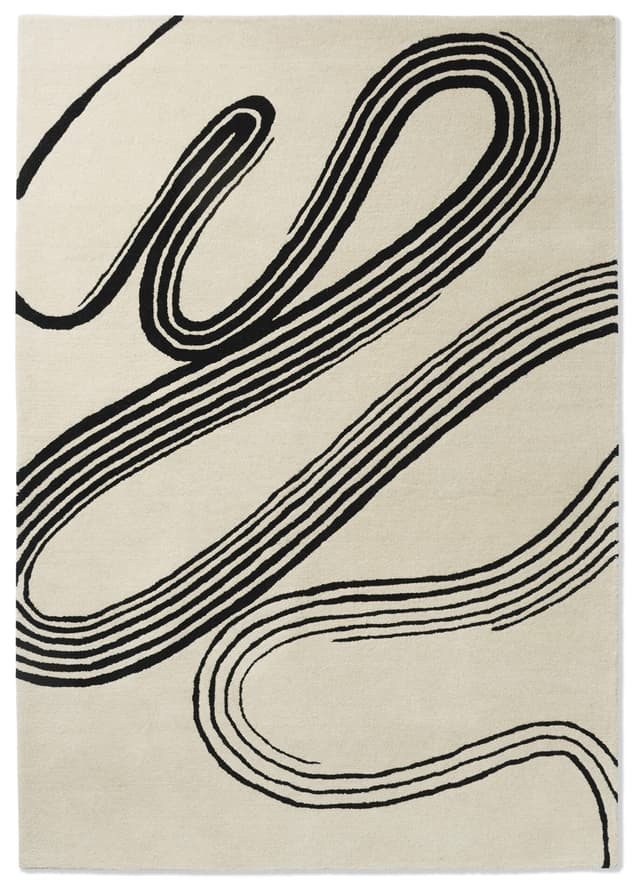 Rug Decor Flow Sand beige 200x280, wool, Brink&Campman - DIMENSION