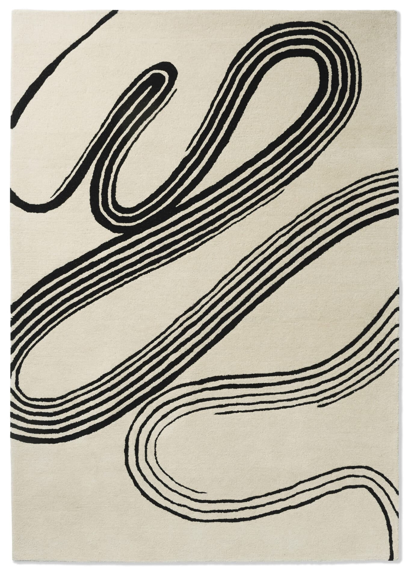 Rug Decor Flow Sand beige 250x350, wool, Brink&Campman