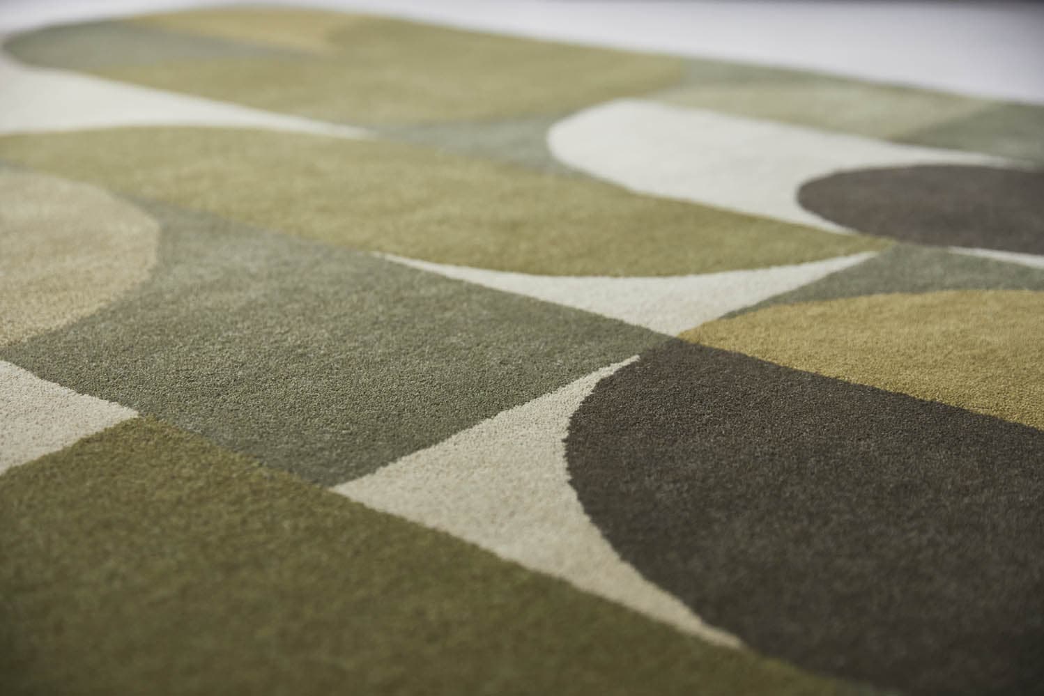 Rug Decor Cosmo Greens brown 160x230, wool, viscose, Brink&Campman - 381251