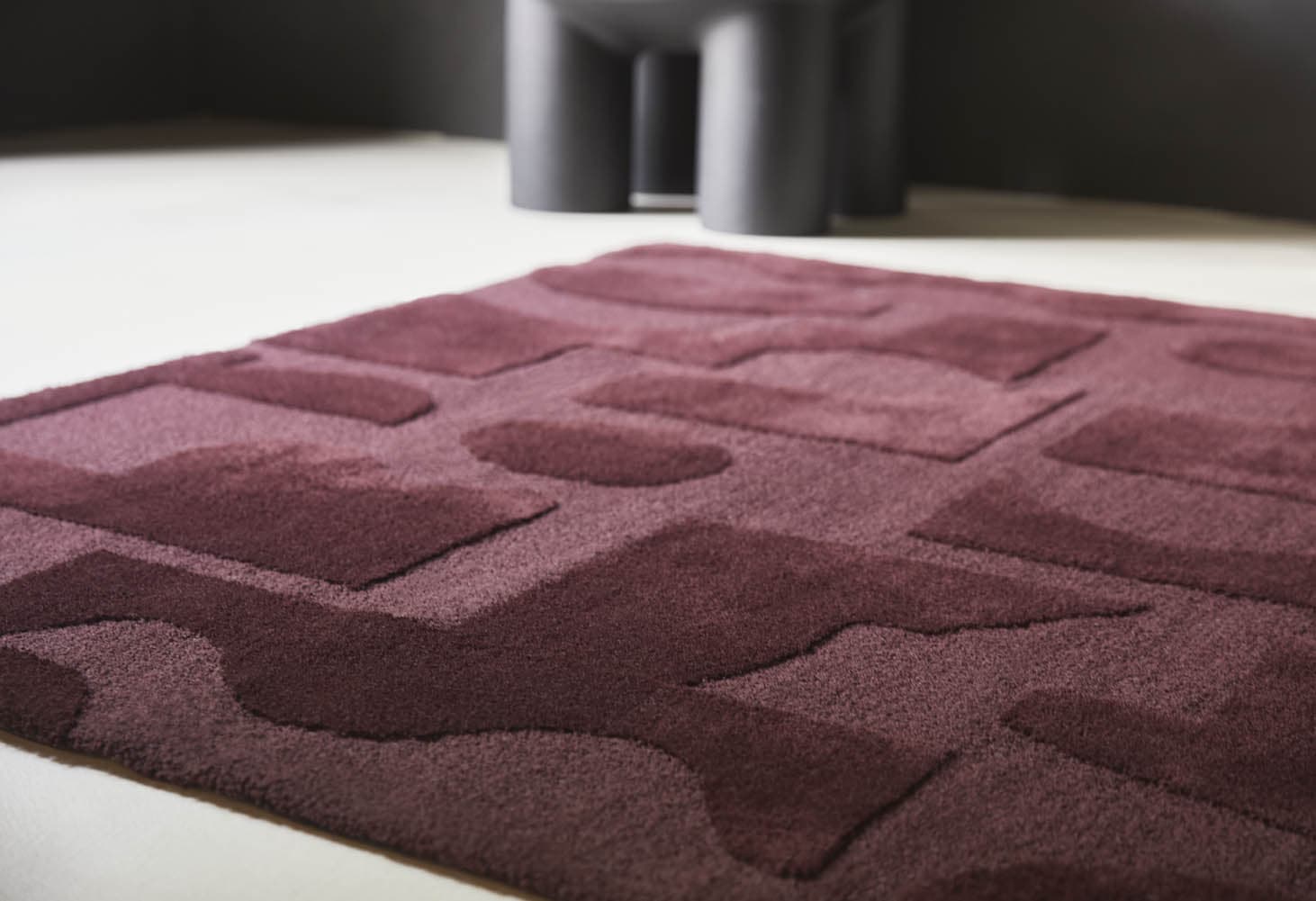 Rug Mural Burgundy burgundy 140x200, wool, Brink&Campman - 381291