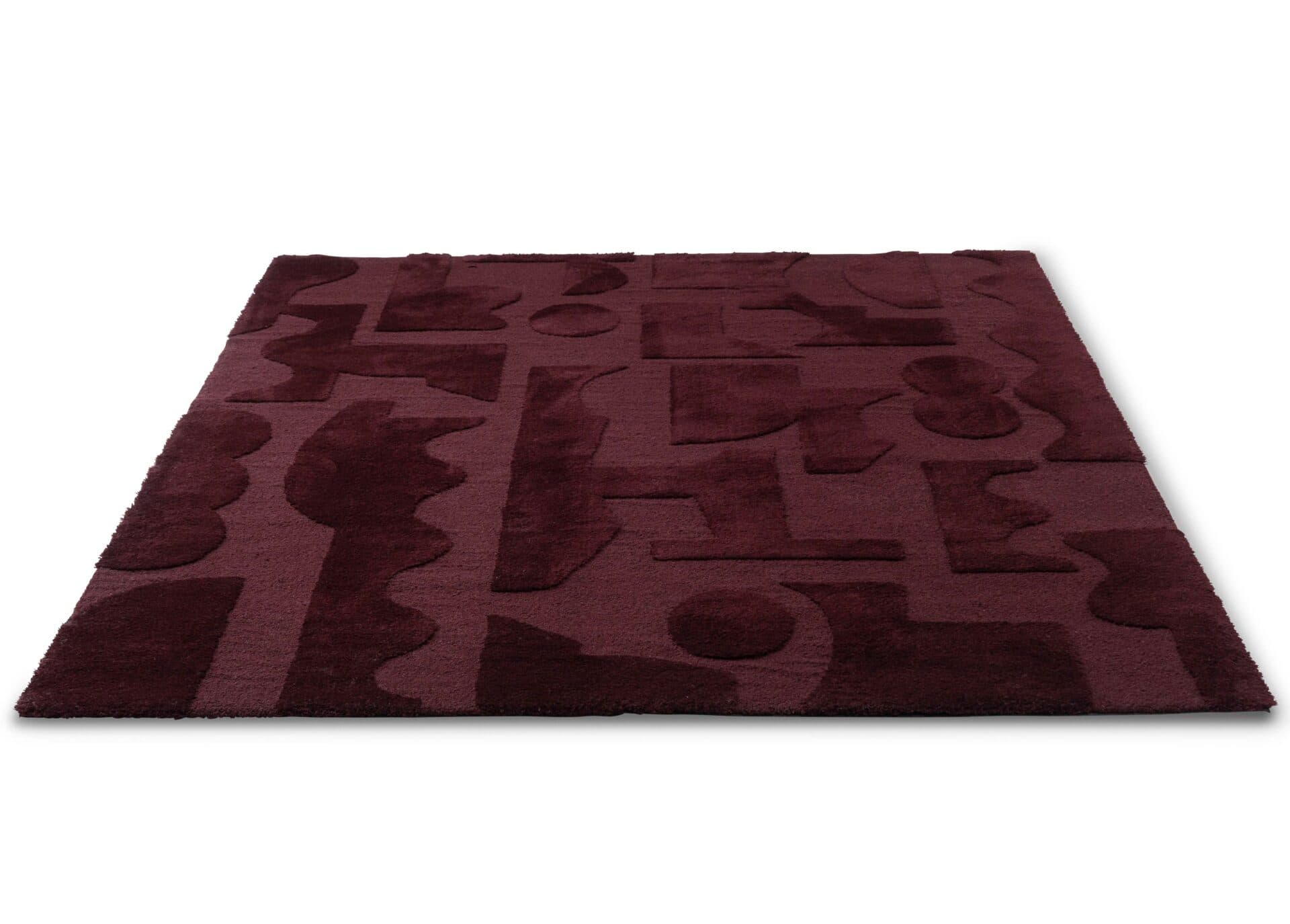Rug Mural Burgundy burgundy 170x240, wool, Brink&Campman - 381300