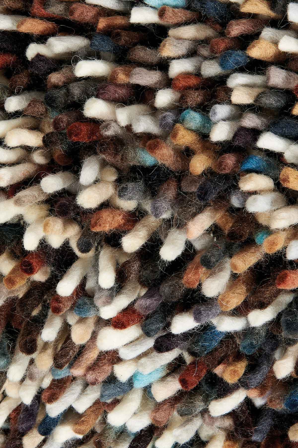 Dywan Dots beżowy, brązowy 250x350, wełna, Brink&Campman - 381506