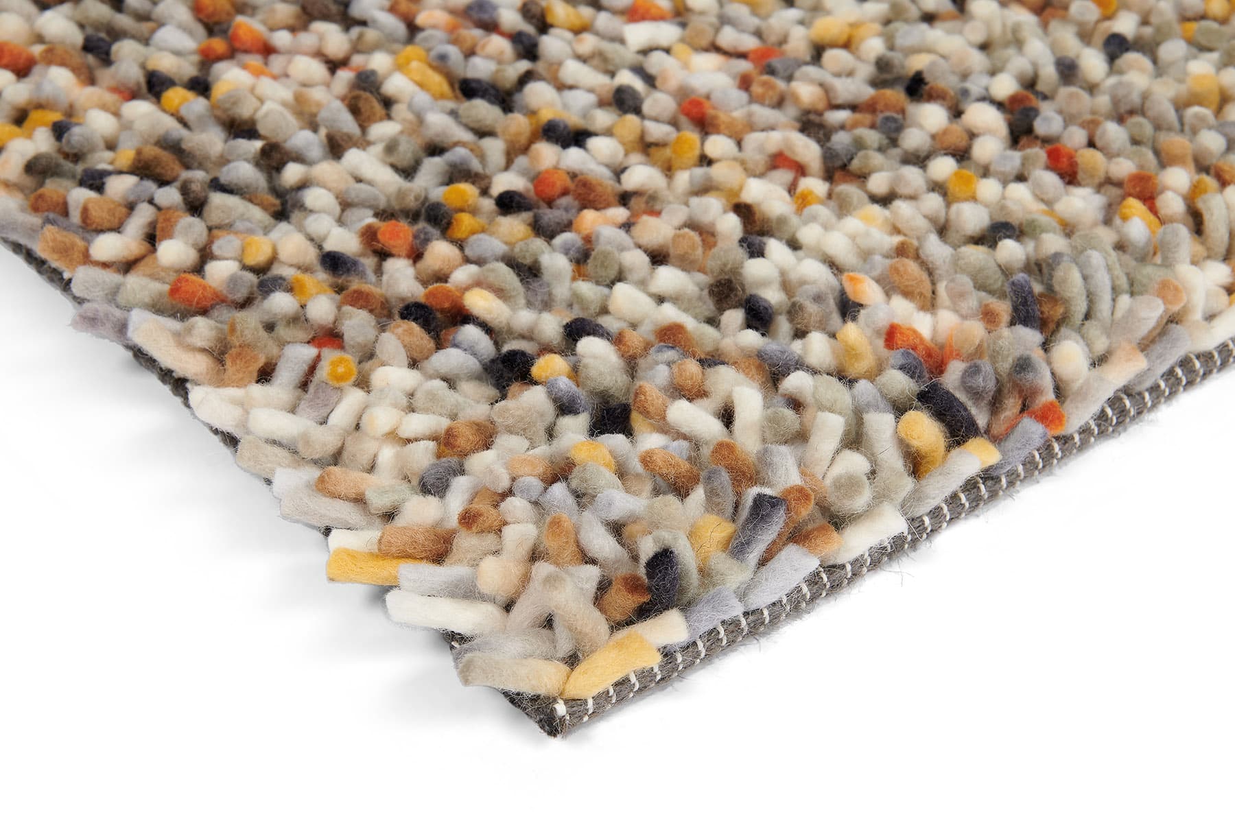 Dywan Dots pomarańczowy, żółty 140x200, wełna, Brink&Campman - 381510
