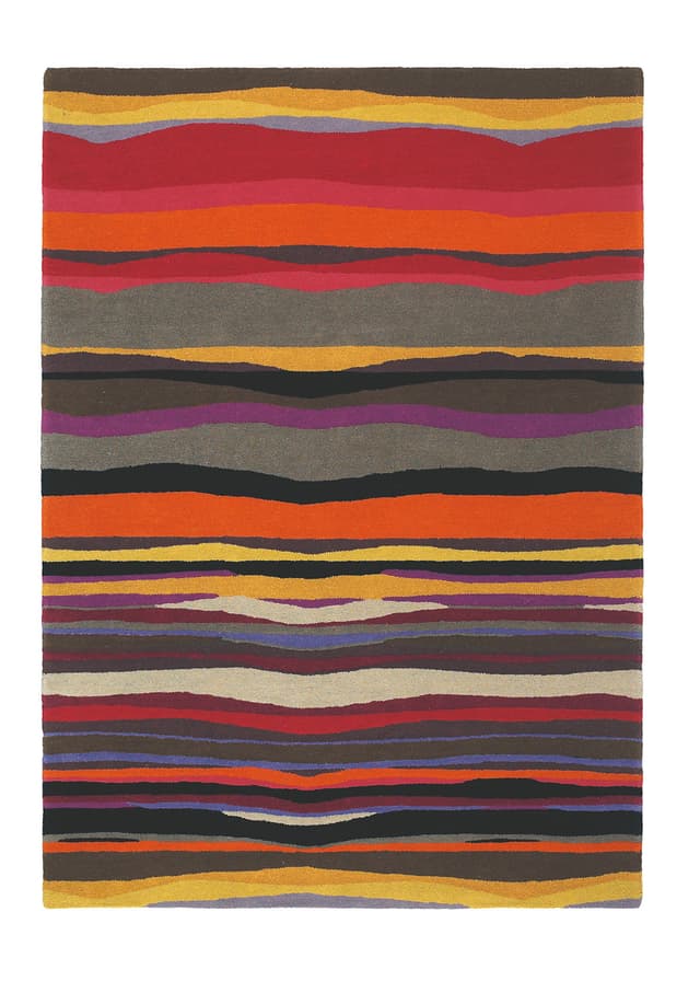 Dywan Estella Summer pomarańczowy, szary 200x280, wełna, Brink&Campman - WYMIARY